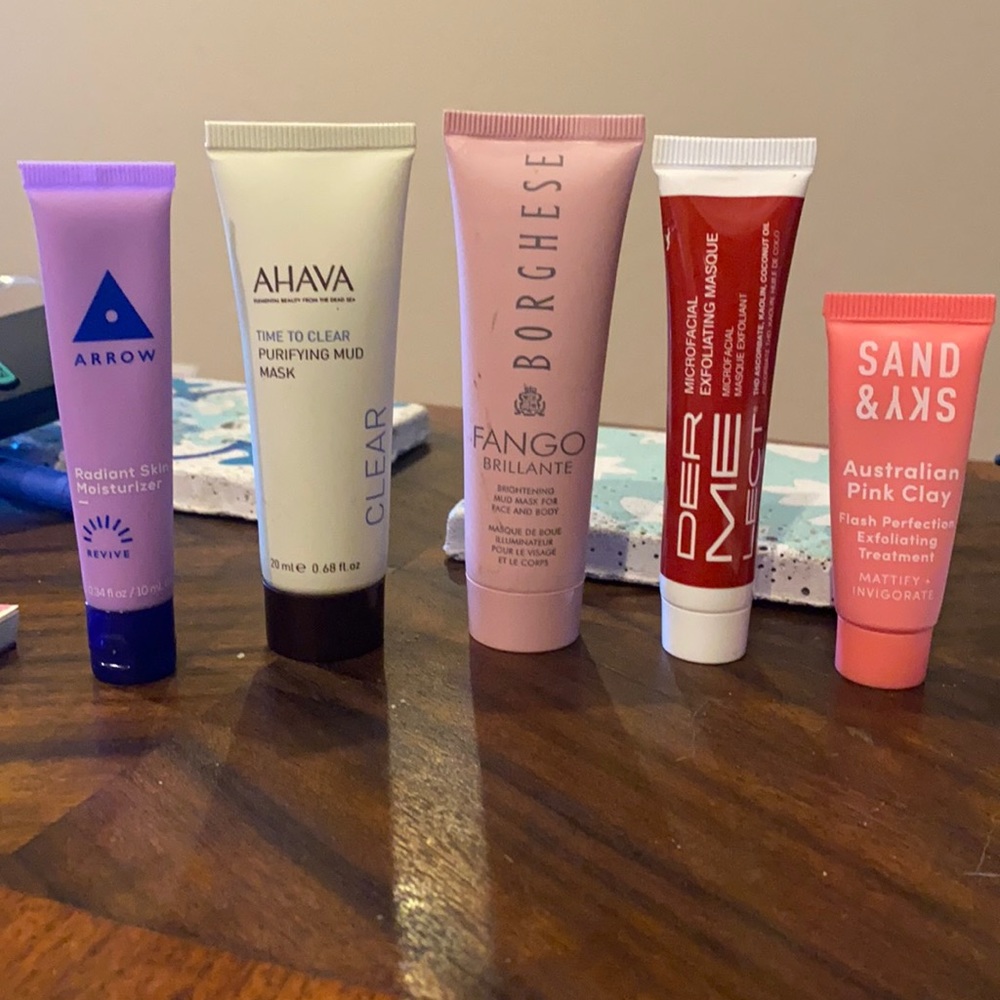2/$10- Mask BUNDLE Clay, Mud, Ahava Arrow Borghese
